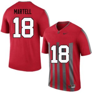 NCAA Ohio State Buckeyes Men's #18 Tate Martell Throwback Nike Football College Jersey VOO7245QS